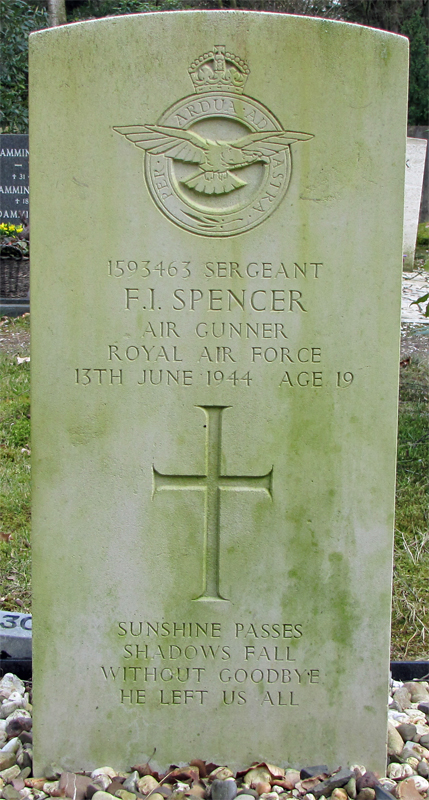 Sgt Frederick Ivan Spencer<br /><br /><br />died on active duty - June 13th, 1944